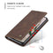 For OnePlus Nord CaseMe-013 Multifunctional Retro Frosted Horizontal Flip Leather Case with Card Slot & Holder & Wallet(Coffee)