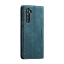 For OnePlus Nord CaseMe-013 Multifunctional Retro Frosted Horizontal Flip Leather Case with Card Slot & Holder & Wallet(Blue)