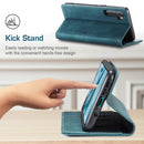For OnePlus Nord CaseMe-013 Multifunctional Retro Frosted Horizontal Flip Leather Case with Card Slot & Holder & Wallet(Blue)