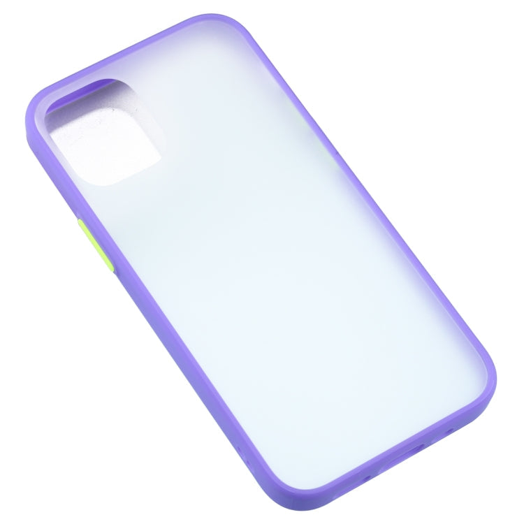 For iPhone 12 Pro Max Skin Feel Series Shockproof Frosted TPU + PC Protective Case(Purple)
