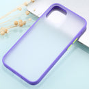 For iPhone 12 Pro Max Skin Feel Series Shockproof Frosted TPU + PC Protective Case(Purple)