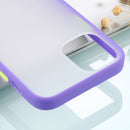 For iPhone 12 Pro Max Skin Feel Series Shockproof Frosted TPU + PC Protective Case(Purple)