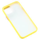 For iPhone 12 Pro Max Skin Feel Series Shockproof Frosted TPU + PC Protective Case(Yellow)