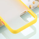 For iPhone 12 Pro Max Skin Feel Series Shockproof Frosted TPU + PC Protective Case(Yellow)