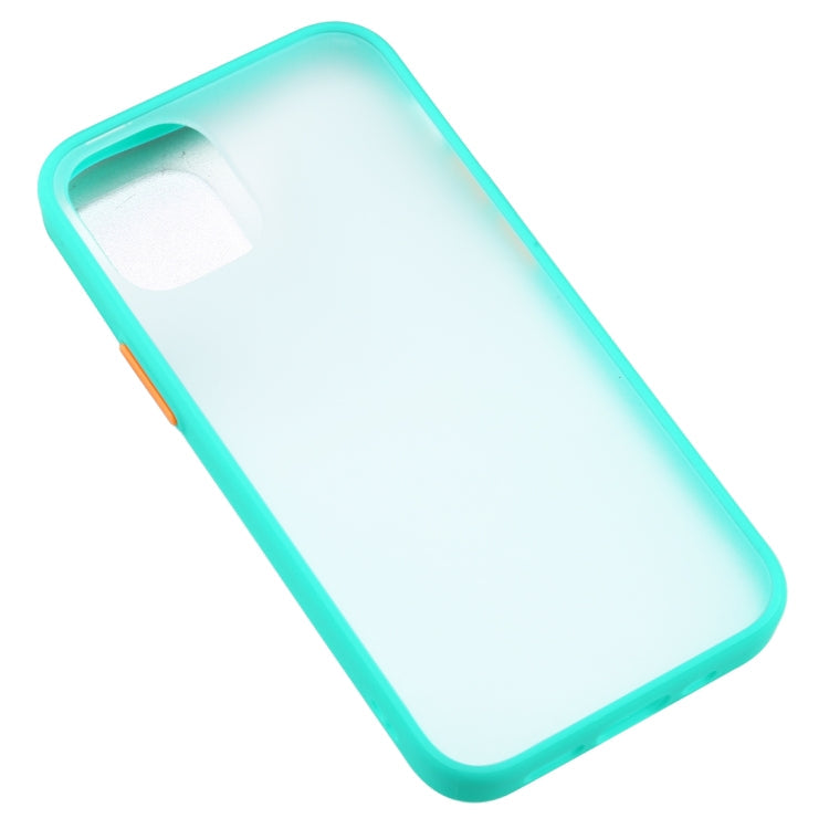 For iPhone 12 Pro Max Skin Feel Series Shockproof Frosted TPU + PC Protective Case(Mint Green)