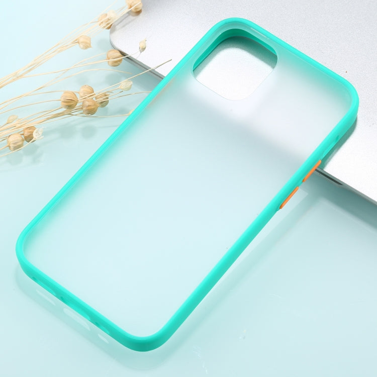 For iPhone 12 Pro Max Skin Feel Series Shockproof Frosted TPU + PC Protective Case(Mint Green)