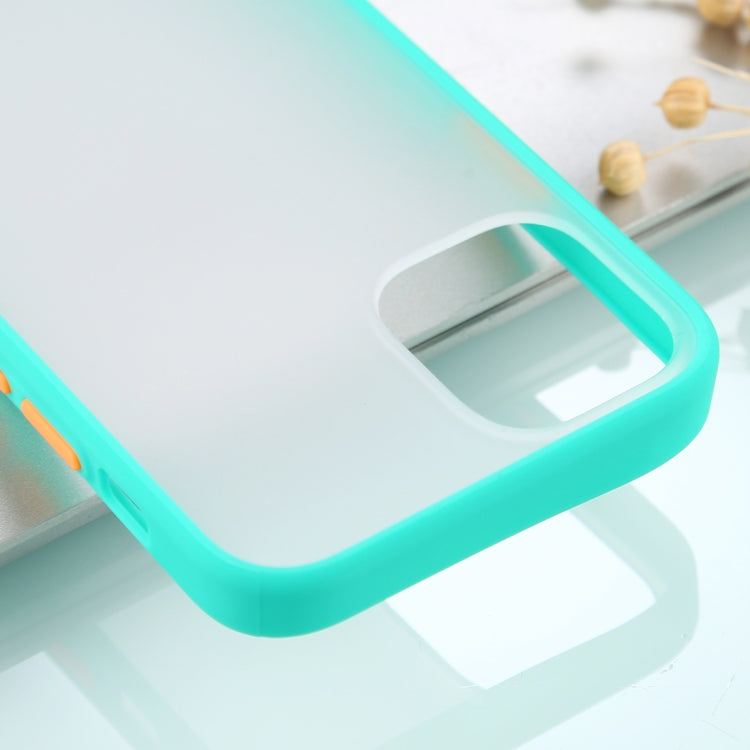 For iPhone 12 Pro Max Skin Feel Series Shockproof Frosted TPU + PC Protective Case(Mint Green)