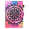Huawei MatePad T 8 Coloured Drawing Horizontal Flip Leather Case with Holder & Card Slot & Photo Frame(Mandala)
