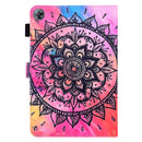 Huawei MatePad T 8 Coloured Drawing Horizontal Flip Leather Case with Holder & Card Slot & Photo Frame(Mandala)