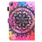 Huawei MatePad T 8 Coloured Drawing Horizontal Flip Leather Case with Holder & Card Slot & Photo Frame(Mandala)