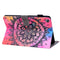 Huawei MatePad T 8 Coloured Drawing Horizontal Flip Leather Case with Holder & Card Slot & Photo Frame(Mandala)
