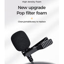 JOYROOM JR-LM1 Portable Mini Accurate Sound Pickup Lapel Lavalier Microphone, Length:2m