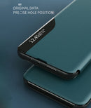 For Xiaomi Redmi 9C Side Display Shockproof Horizontal Flip Leather Case with Holder(Black)