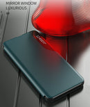 For Xiaomi Redmi 9C Side Display Shockproof Horizontal Flip Leather Case with Holder(Dark Blue)