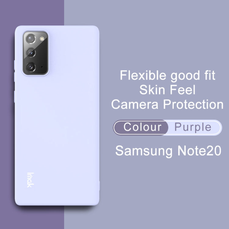 For Samsung Galaxy Note20 IMAK UC-2 Series Shockproof Full Coverage Soft TPU Case(Purple)