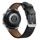 For Galaxy Watch 3 45mm Leather Watch Band(Black)