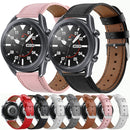 For Galaxy Watch 3 45mm Leather Watch Band(Black)