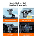 JOYROOM JR-ZS216 15W Car Three-axis Electric Wireless Charging Mobile Phone Holder Bracket, Air Vent Version(Black)