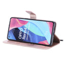 For OPPO Reno4 Pro 5G 3D Butterflies Embossing Pattern Horizontal Flip Leather Case with Holder & Card Slot & Wallet & Lanyard(Rose Gold)