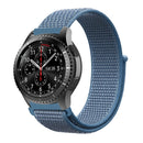 For Samsung Galaxy Watch 46mm Nylon Braided Watch Band(Cape Cod Blue)