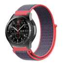 For Samsung Galaxy Watch 46mm Nylon Braided Watch Band(Electric Pink)