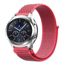 For Samsung Galaxy Watch 46mm Nylon Braided Watch Band(Hibiscus Pink)