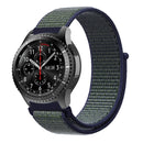 For Samsung Galaxy Watch 46mm Nylon Braided Watch Band(Deep Fog Gray)