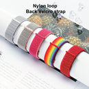 For Samsung Galaxy Watch 46mm Nylon Braided Watch Band(Apricot)