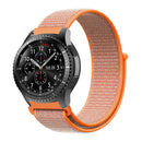 For Samsung Galaxy Watch 46mm Nylon Braided Watch Band(Orange Red)