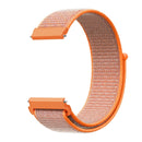 For Samsung Galaxy Watch 46mm Nylon Braided Watch Band(Orange Red)