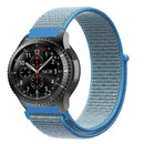 For Samsung Galaxy Watch 46mm Nylon Braided Watch Band(Tahoe Blue)
