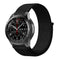 For Samsung Galaxy Watch 42mm Nylon Braided Watch Band(Dark Black)