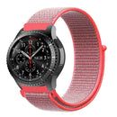 For Samsung Galaxy Watch 42mm Nylon Braided Watch Band(Hot Pink)