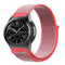 For Samsung Galaxy Watch 42mm Nylon Braided Watch Band(Hot Pink)