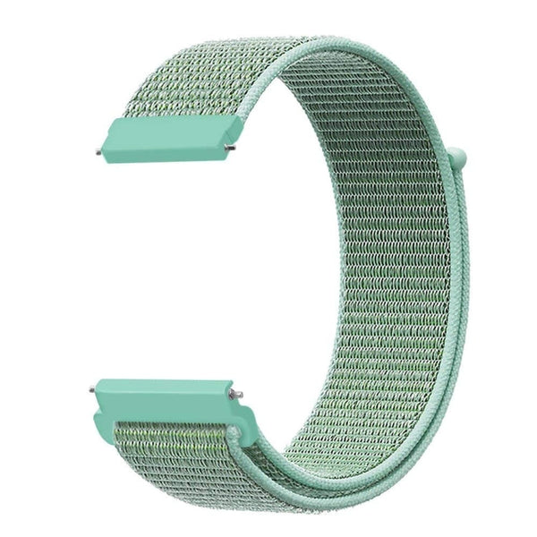 For Samsung Galaxy Watch 42mm Nylon Braided Watch Band(Blue Sea)