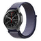 For Samsung Galaxy Watch 42mm Nylon Braided Watch Band(Midnight Blue)