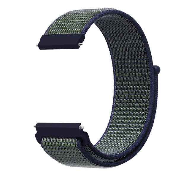 For Samsung Galaxy Watch 42mm Nylon Braided Watch Band(Deep Fog Gray)