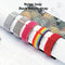 For Samsung Galaxy Watch 42mm Nylon Braided Watch Band(Apricot)