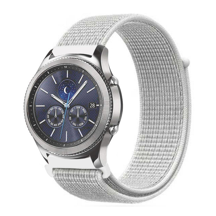 For Samsung Galaxy Watch 42mm Nylon Braided Watch Band(Summit White)