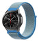 For Samsung Galaxy Watch 42mm Nylon Braided Watch Band(Tahoe Blue)