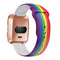 For Fitbit Versa 2 / Lite 22mm Reverse Buckle Printed Silicone Watch Band(Red Lips)