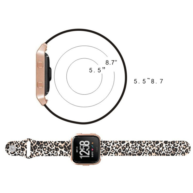 For Fitbit Versa 2 / Lite 22mm Reverse Buckle Printed Silicone Watch Band(Starry Sky)