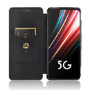 For ZTE nubia Red Magic 5S Carbon Fiber Texture Horizontal Flip TPU + PC + PU Leather Case with Card Slot(Black)