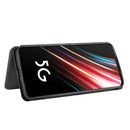For ZTE nubia Red Magic 5S Carbon Fiber Texture Horizontal Flip TPU + PC + PU Leather Case with Card Slot(Black)