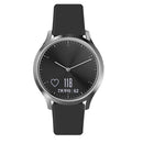 For Garmin Vivoactive 3 / Vivomove HR Solid Color Reverse Buckle Silicone Watch Band, Size: Large Size(Black)