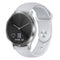 For Garmin Vivoactive 3 / Vivomove HR Solid Color Reverse Buckle Silicone Watch Band, Size: Large Size(Light Gray)