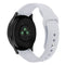 For Garmin Vivoactive 3 / Vivomove HR Solid Color Reverse Buckle Silicone Watch Band, Size: Large Size(Light Gray)
