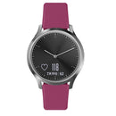 For Garmin Vivoactive 3 / Vivomove HR Solid Color Reverse Buckle Silicone Watch Band, Size: Large Size(Wine Red)