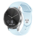 For Garmin Vivoactive 3 / Vivomove HR Solid Color Reverse Buckle Silicone Watch Band, Size: Large Size(Light Blue)
