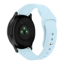 For Garmin Vivoactive 3 / Vivomove HR Solid Color Reverse Buckle Silicone Watch Band, Size: Large Size(Light Blue)